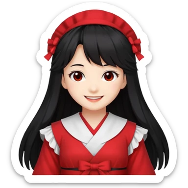 reimu hakurei from touhou project 07 sticker