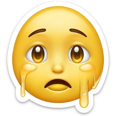 Crying emoji but funny sticker