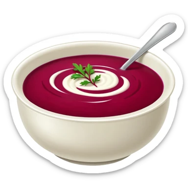 soup from beetroot sticker