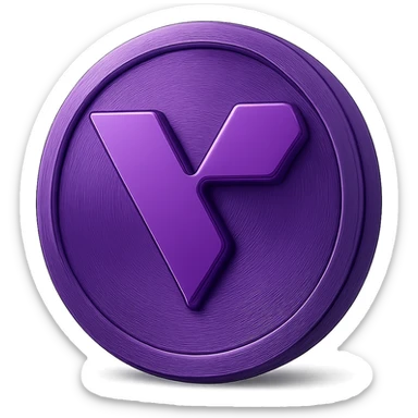 I need you to help me recreate these coing exactly as it is but just make it purple make the coin purple with transparent background please! sticker