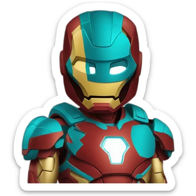 Ironman_with_mask kazakh_flag sticker