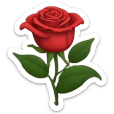 Rose du Parti Socialiste sticker