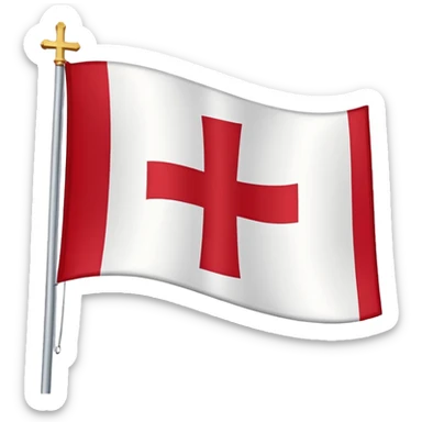 la bandera de la cruz de borgoña sticker