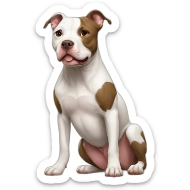 Mistura de Pitbull com dálmata  sticker