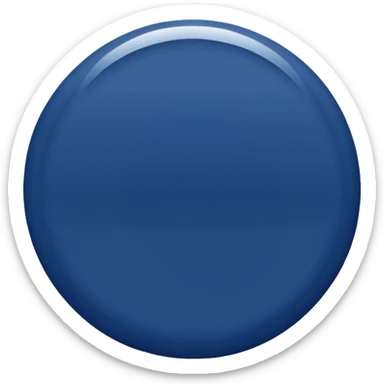 navy blue circle emoji, i want to use it for a message sticker