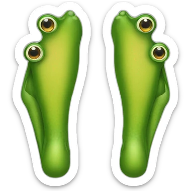 Leg of a frog sticker