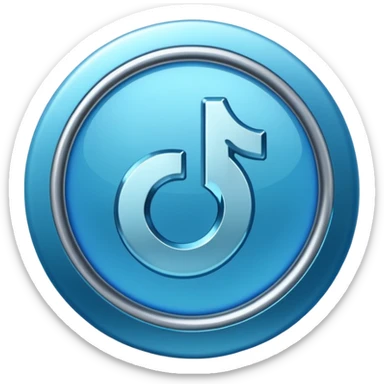 Crea la verificación de tik tok  con un bien de color celeste sticker