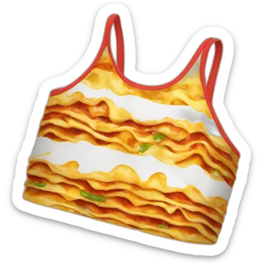 Lasagna swimsuit sticker