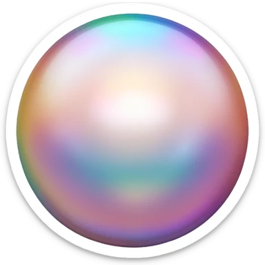 Perla de mar redonda sticker