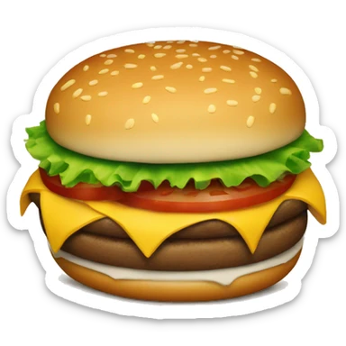Burger sticker