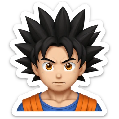 Goku MUI with glowy eyes sticker