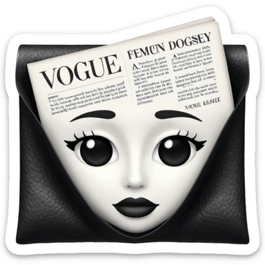 vogue newspaper sticker