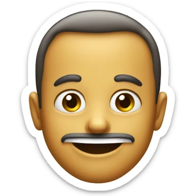 cheeky smirk emoji  sticker