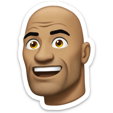 The rock head sticking out of a  sticker