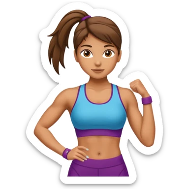 Fitness girl  sticker
