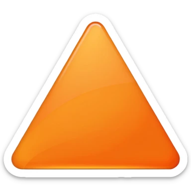 Orange triangle sticker