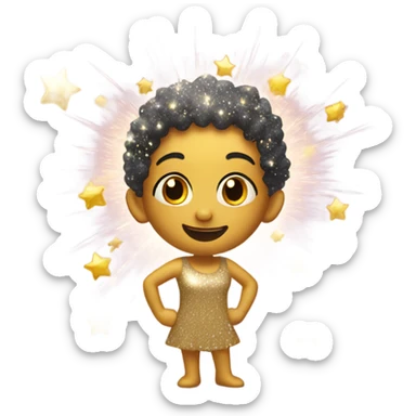 Sparkling best wishes for a new year 2025 sticker