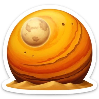 dune planet sphere sticker