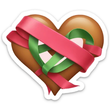 Heart with ribbon  sticker
