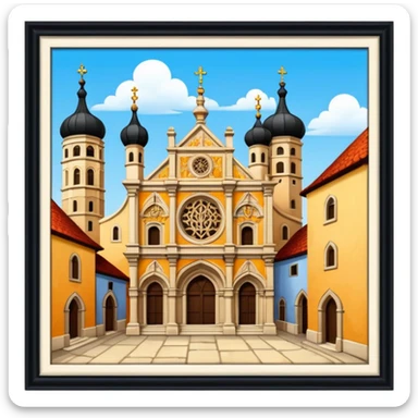 disagreements over architectural style) olden times 16th century sticker