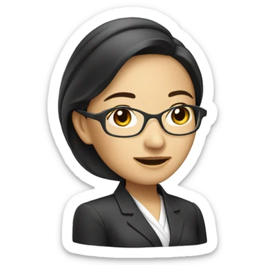 asian business women sticker