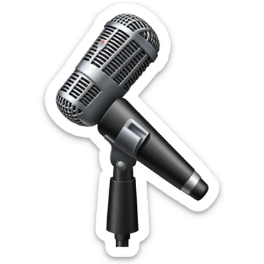 singer stage microphone sticker