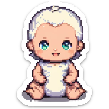 adorable baby sticker