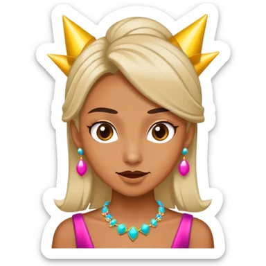 Wedding crasher character sneaking into a wedding, party outfit, mischievous expression sticker