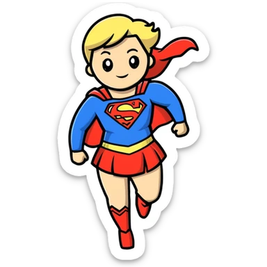 Supergirl from DC comics sticker