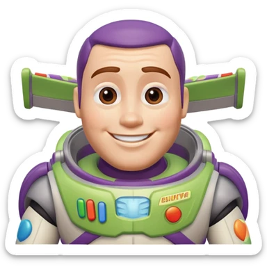 Buzz lightyear being in love sticker