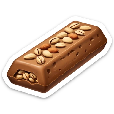 protein bar with nuts sticker