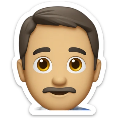 Chico rubio subido a cohete sticker