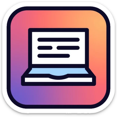 Simple website header logo with modern design sticker