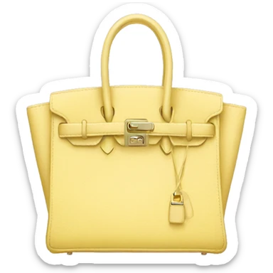 Light yellow birkin bag  sticker