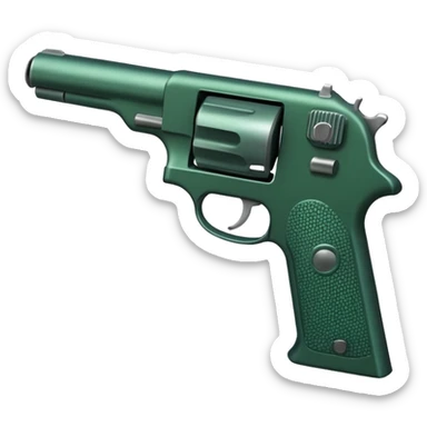 pistol dark green sticker