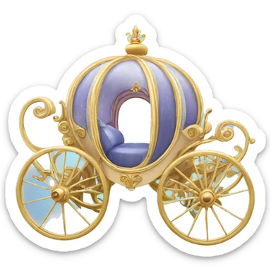 cinderella carriage  sticker