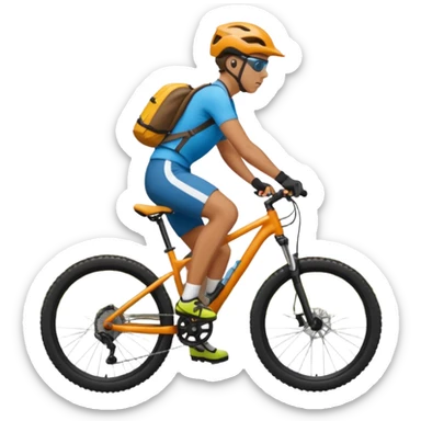 montaña ciclismo sticker