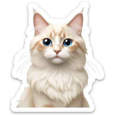 flame point ragdoll sticker