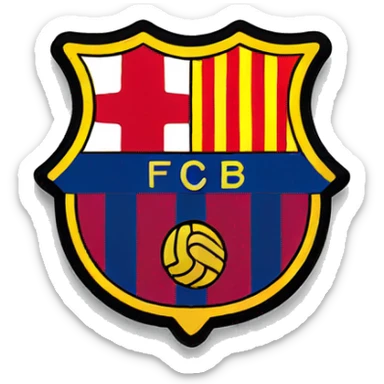 Barcelona badge sticker