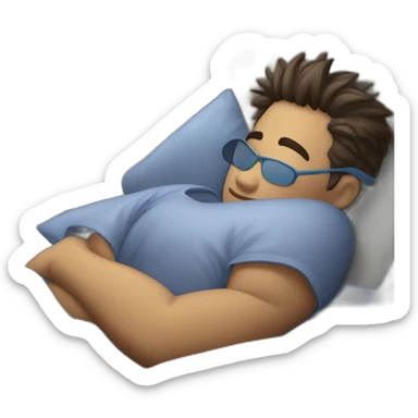 Chat en train de dormir sticker