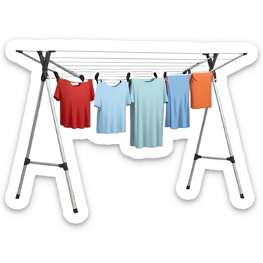 Brabantia Lift-O-Matic Outdoor 4 Arm Clothesline (197 ft/Ø 1.8") Height Adjustable, Folding Clothes Drying Rack sticker