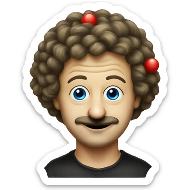 Vladimir Zelensky with clown nose sticker