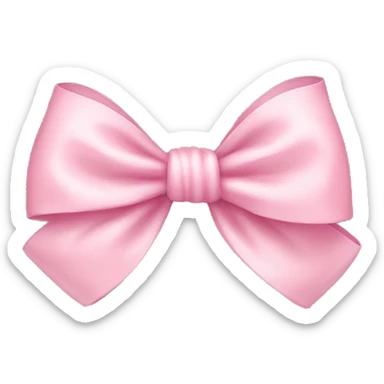 Baby pink bow sticker