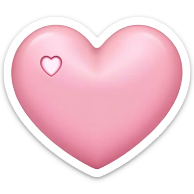 Нежно розовое сердце  sticker