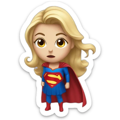 supergirl hangry sticker