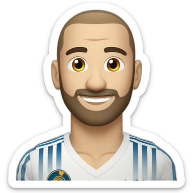 Karim Benzema with Waves sticker