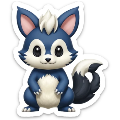 Teddiursa-Meowstic-Minccino-Obstagoon-fusion  sticker