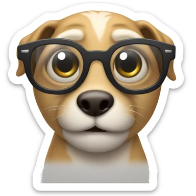Una rana con gafas  sticker
