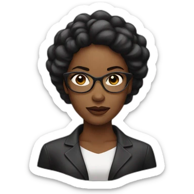 Feminist black power sticker