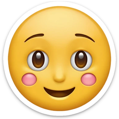 Yellow squinted emoji sticker
